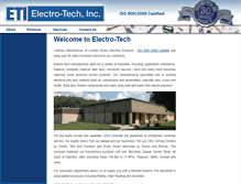Tablet Screenshot of eti-electrotech.com